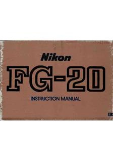 Nikon FG 20 manual. Camera Instructions.